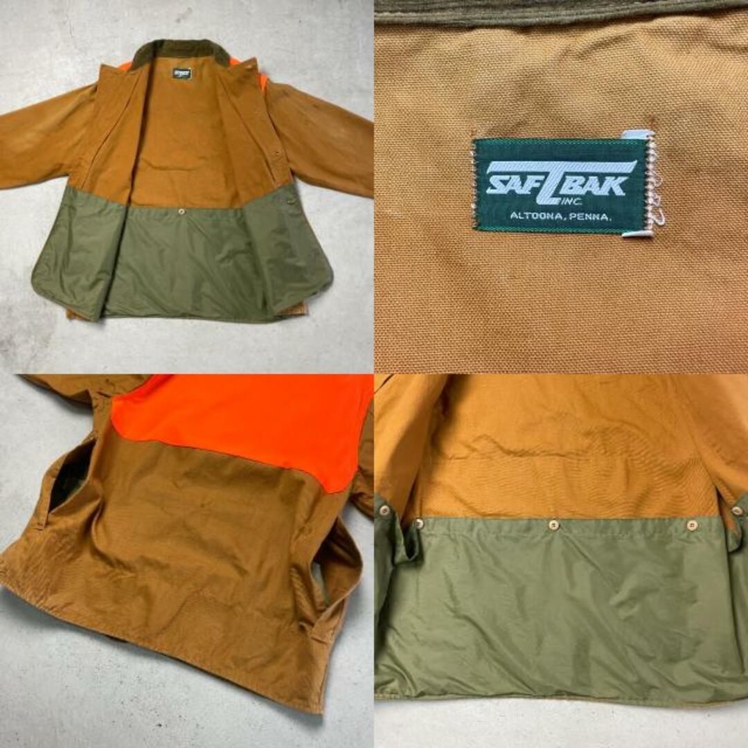 80年代 SAFTBAK ハンティングジャケット ダック地 メンズ2XL相当 メンズのジャケット/アウター(カバーオール)の商品写真