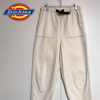 ディッキーズ(Dickies)の【調節ベルト付】ディッキーズ　ロゴ入りテーパードパンツ　帆布　E1139(その他)