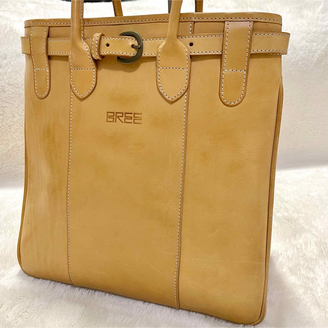 BREE(ブリー)の良品 BREE ブリー ヌメ革 オールレザー SAGA9 トートバッグ メンズのバッグ(トートバッグ)の商品写真
