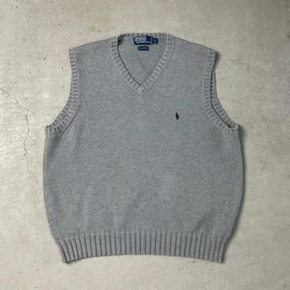 ラルフローレン(Ralph Lauren)のPolo by Ralph Lauren ポロバイラルフローレン コットンニットベスト メンズL レディース(ベスト)