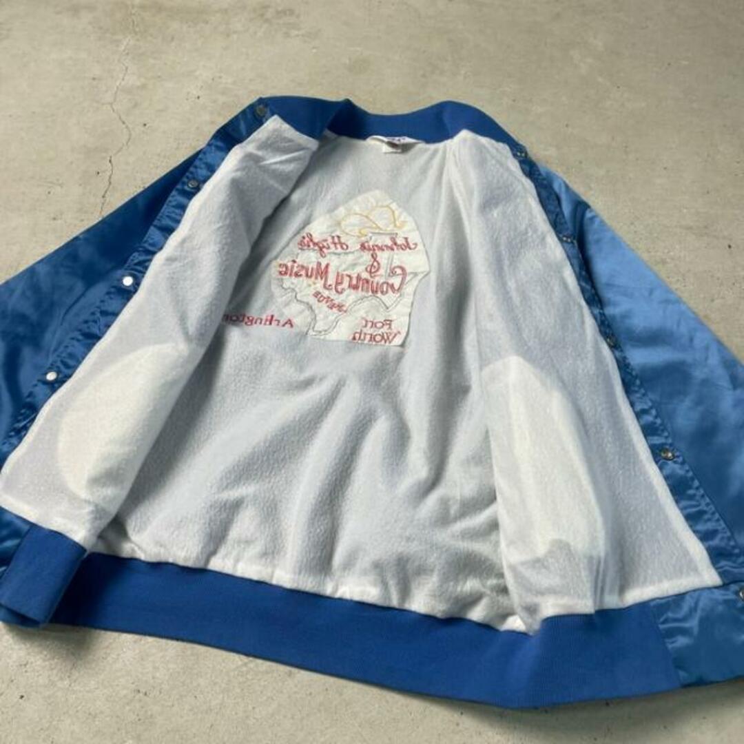 90年代 USA製 WestArk ナイロンスタジャン バックロゴ刺繍 メンズM メンズのジャケット/アウター(スタジャン)の商品写真