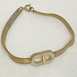 クリスチャンディオール(Christian Dior)のクリスチャン　ディオール　ブレスレット　腕飾り　CD ロゴ　ゴールド　喜平(ブレスレット/バングル)