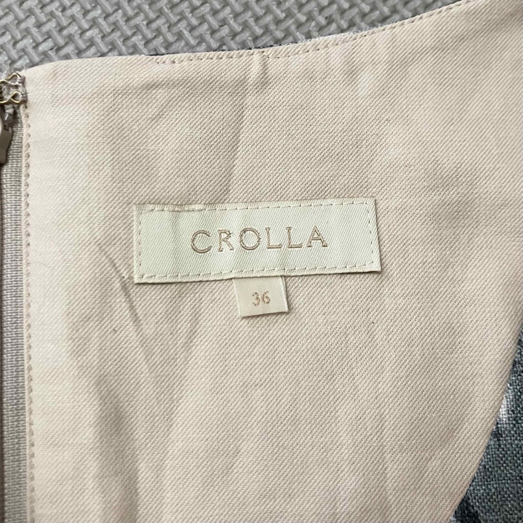 CROLLA(クローラ)の美品 CROLLA 花柄ワンピース36サイズ レディースのワンピース(ひざ丈ワンピース)の商品写真