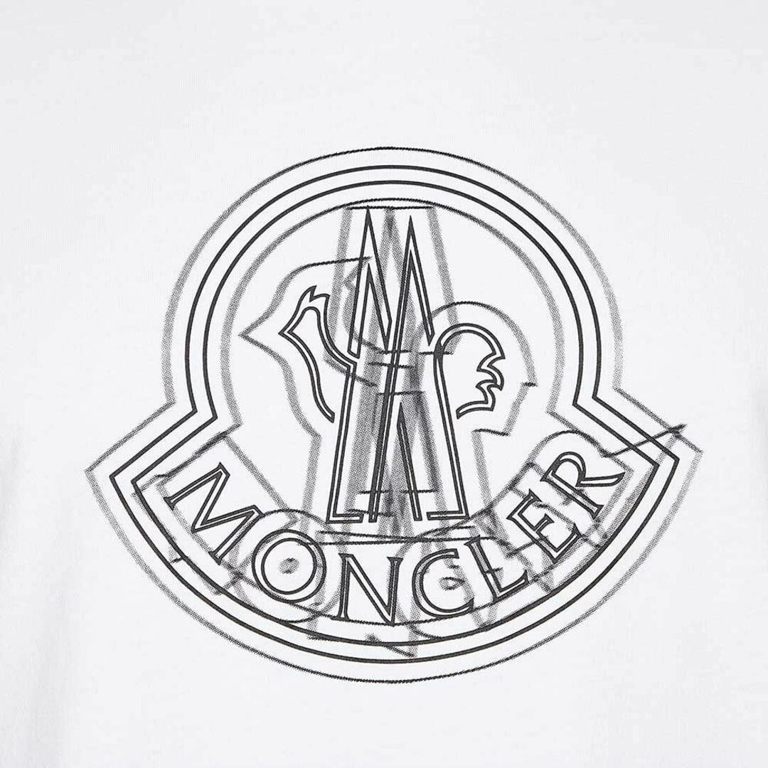 MONCLER(モンクレール)の送料無料 196 MONCLER モンクレール 8C00028 89A17 ホワイト Tシャツ カットソー 半袖 size XL メンズのトップス(Tシャツ/カットソー(半袖/袖なし))の商品写真