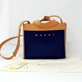 Marni - 新作新品マルニ ストライプミニショルダーバッグ キャラメル ...