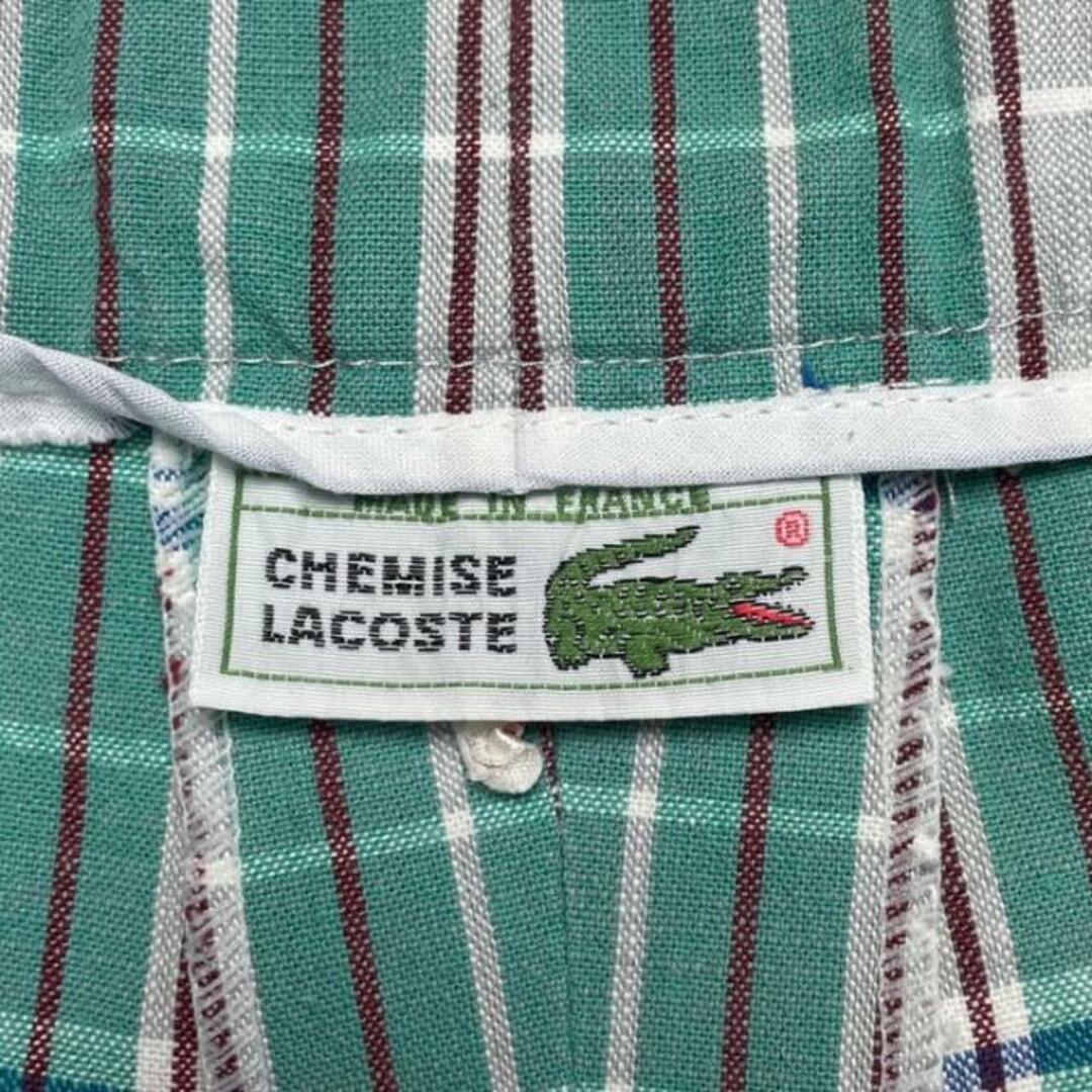 LACOSTE(ラコステ)の70年代 フランス製 LACOSTE ラコステ ツータック チノパンツ コットンパンツ メンズW31 メンズのパンツ(チノパン)の商品写真