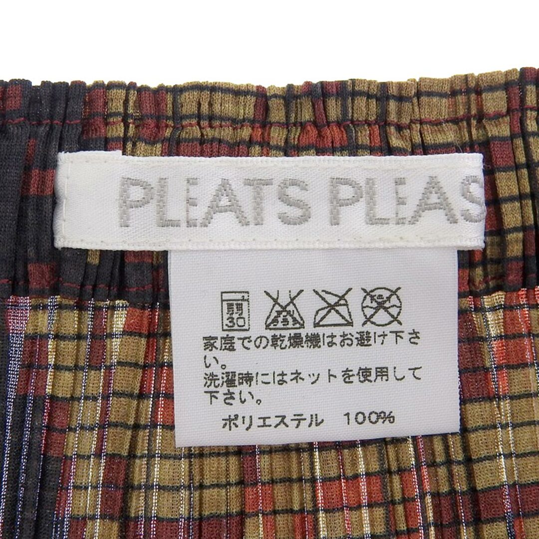 プリーツプリーズ 美品 PLEATS PLEASE プリーツプリーズ フリンジ デザイン スカート レディース マルチカラー 3 PP63-JG717 3 レディースのスカート(その他)の商品写真