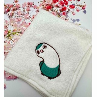 イマバリタオル(今治タオル)の今治タオルハンカチ　コザクラインコ刺繍(ハンカチ)