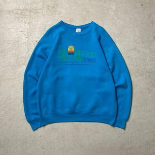 90年代 USA製 FRUIT OF THE LOOM プリントスウェットシャツ メンズL(スウェット)