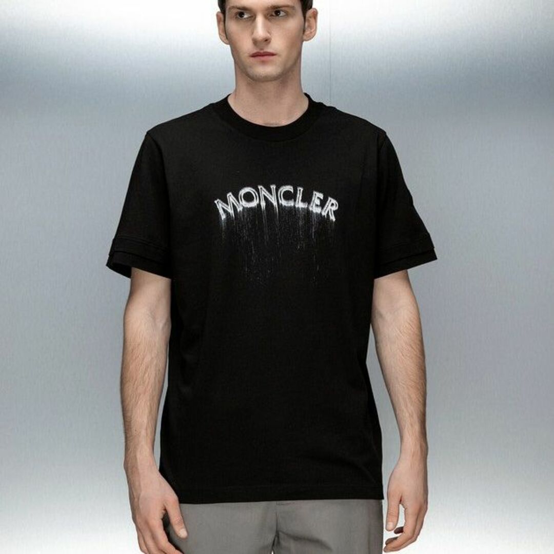 MONCLER(モンクレール)の送料無料 197 MONCLER モンクレール 8C00002 89A17 ブラック Tシャツ カットソー 半袖 size XL メンズのトップス(Tシャツ/カットソー(半袖/袖なし))の商品写真