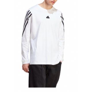 アディダス(adidas)の送料無料 新品 adidas フューチャーアイコン3ストライプス長袖TシャツXL(Tシャツ/カットソー(七分/長袖))