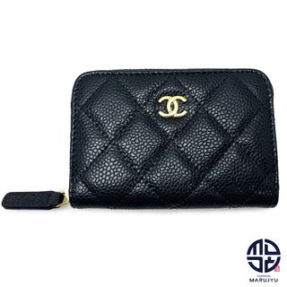 シャネル(CHANEL)のCHANEL シャネル 黒 ブラック ゴールド金具 ジッピー コインパース 小銭入れ コンパクト サイフ 財布 ブランド(財布)