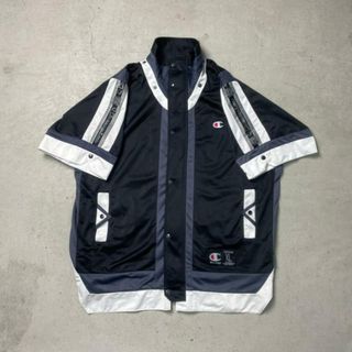 チャンピオン(Champion)の90年代 Champion チャンピオン 半袖 サイドライン ジャージ トラックジャケット メンズ2XL~3XL(その他)