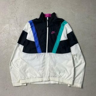 ナイキ(NIKE)の90年代 NIKE ナイキ ナイロンジャケット トラックジャケット スウォッシュロゴ メンズＭ(ジャージ)