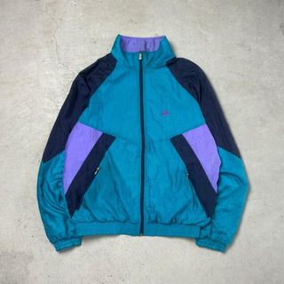 ナイキ(NIKE)の90年代 NIKE ナイキ 銀タグ ナイロンジャケット トラックジャケット スウォッシュロゴ メンズL(ジャージ)