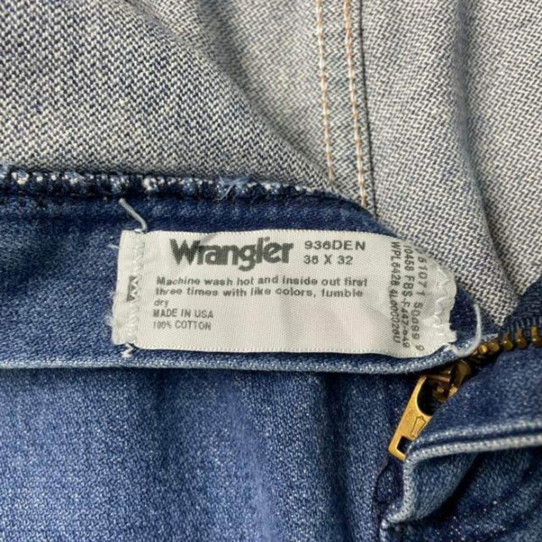 Wrangler(ラングラー)の90年代 USA製 Wrangler ラングラー デニムパンツ 936DEN ストレート メンズW36 メンズのパンツ(デニム/ジーンズ)の商品写真