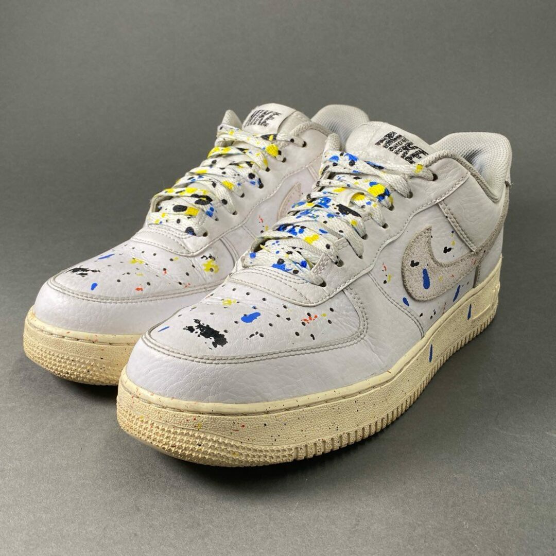 NIKE(ナイキ)の5c5 NIKE ナイキ Air Force 1 07 LV8 Paint Splatter エアフォース ペイントスプラッター スニーカー 28cm ホワイト シューズ メンズの靴/シューズ(スニーカー)の商品写真