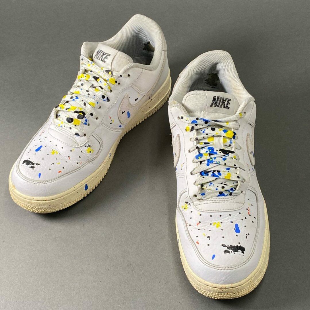 NIKE(ナイキ)の5c5 NIKE ナイキ Air Force 1 07 LV8 Paint Splatter エアフォース ペイントスプラッター スニーカー 28cm ホワイト シューズ メンズの靴/シューズ(スニーカー)の商品写真