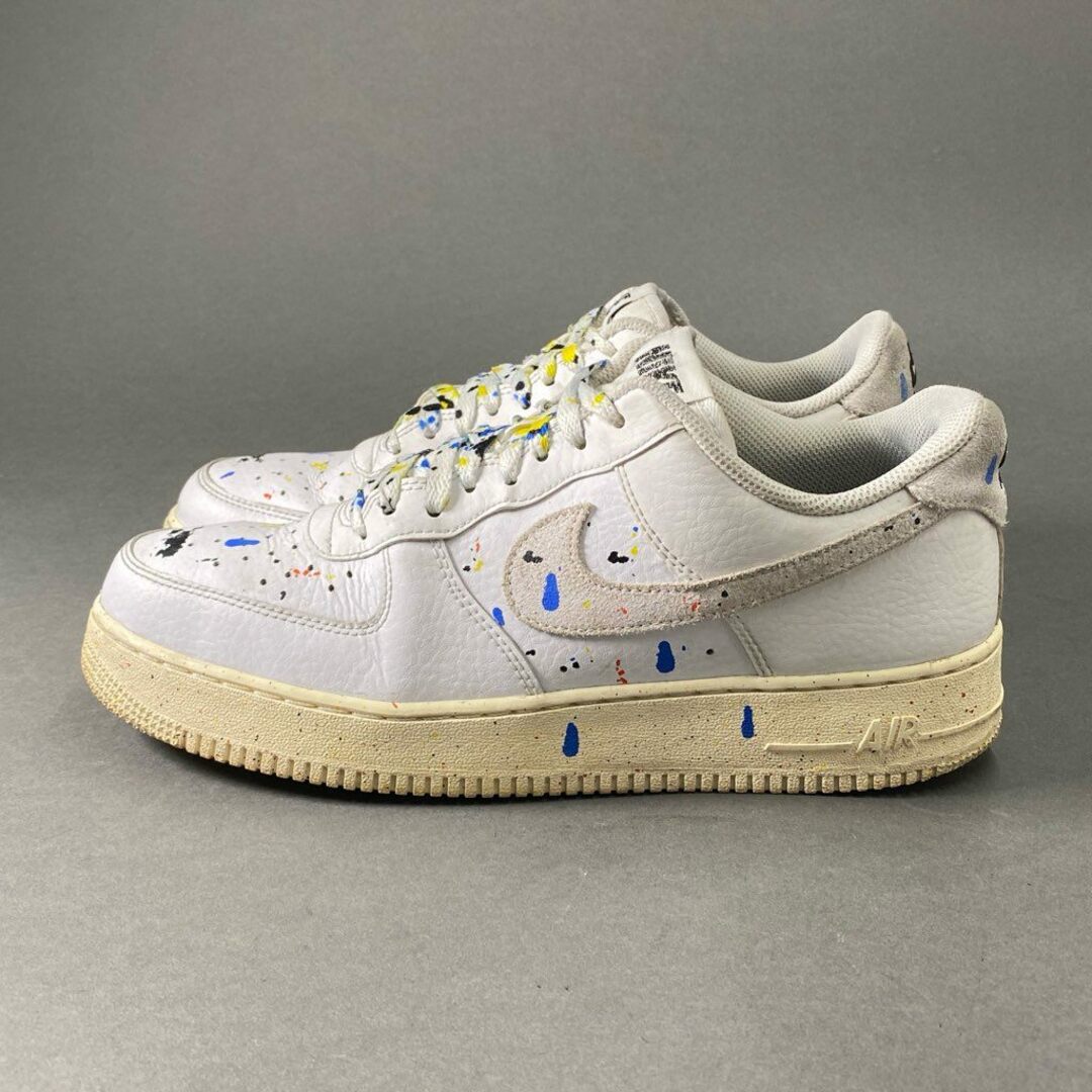 NIKE(ナイキ)の5c5 NIKE ナイキ Air Force 1 07 LV8 Paint Splatter エアフォース ペイントスプラッター スニーカー 28cm ホワイト シューズ メンズの靴/シューズ(スニーカー)の商品写真