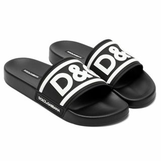 DOLCE&GABBANA - 送料無料 2 DOLCE&GABBANA ドルチェ＆ガッバーナ CS2072 AQ858 ブラック サンダル size 42