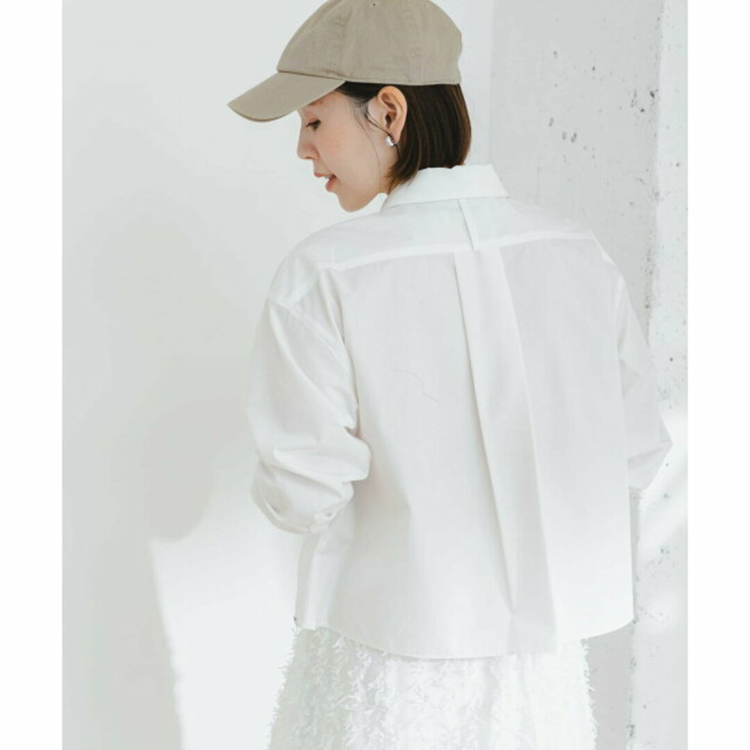 URBAN RESEARCH ROSSO(アーバンリサーチロッソ)の【OFF WHITE】【FREE】F by ROSSO クロップドシャツ レディースのトップス(シャツ/ブラウス(長袖/七分))の商品写真