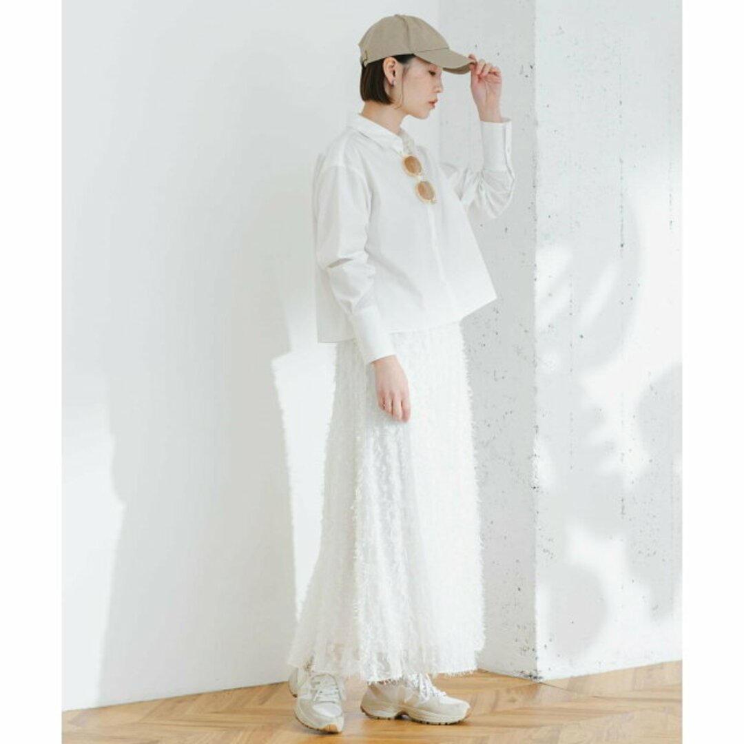 URBAN RESEARCH ROSSO(アーバンリサーチロッソ)の【OFF WHITE】【FREE】F by ROSSO クロップドシャツ レディースのトップス(シャツ/ブラウス(長袖/七分))の商品写真