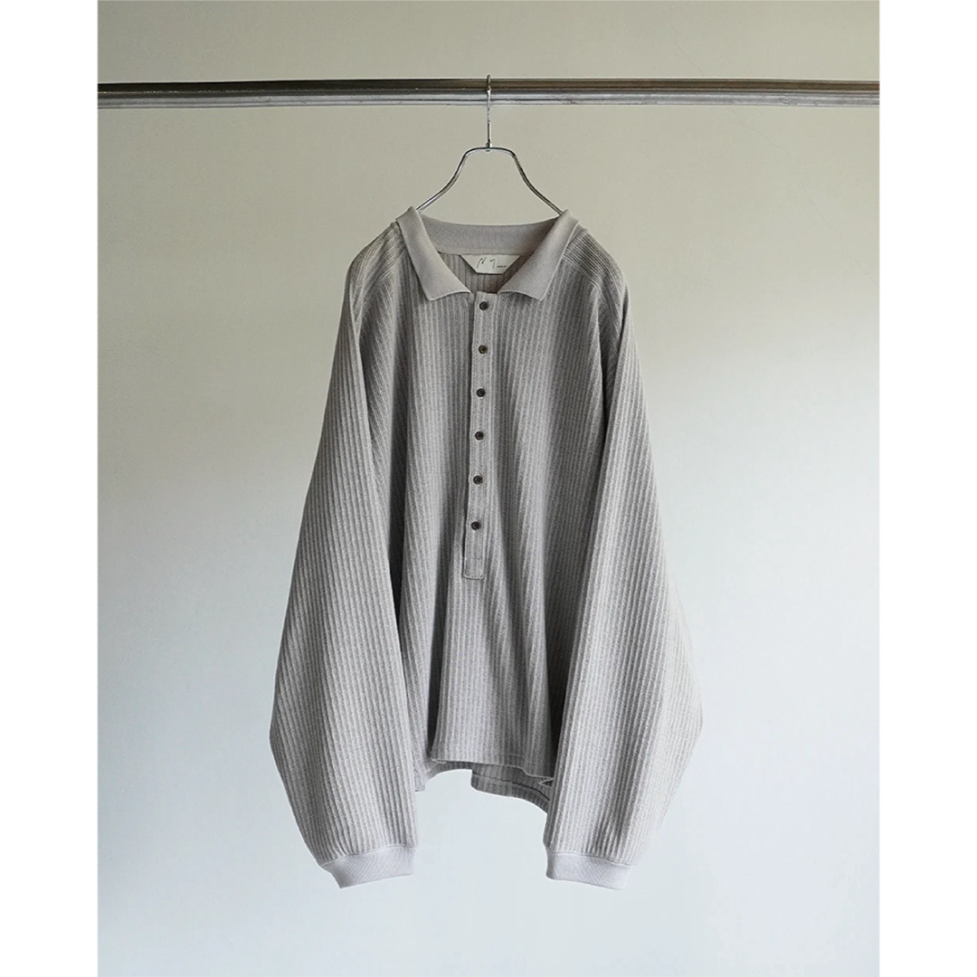 1LDK SELECT(ワンエルディーケーセレクト)の24SS Ancellm HENLEY RIB LS T-SHIRT 2 メンズのトップス(ニット/セーター)の商品写真