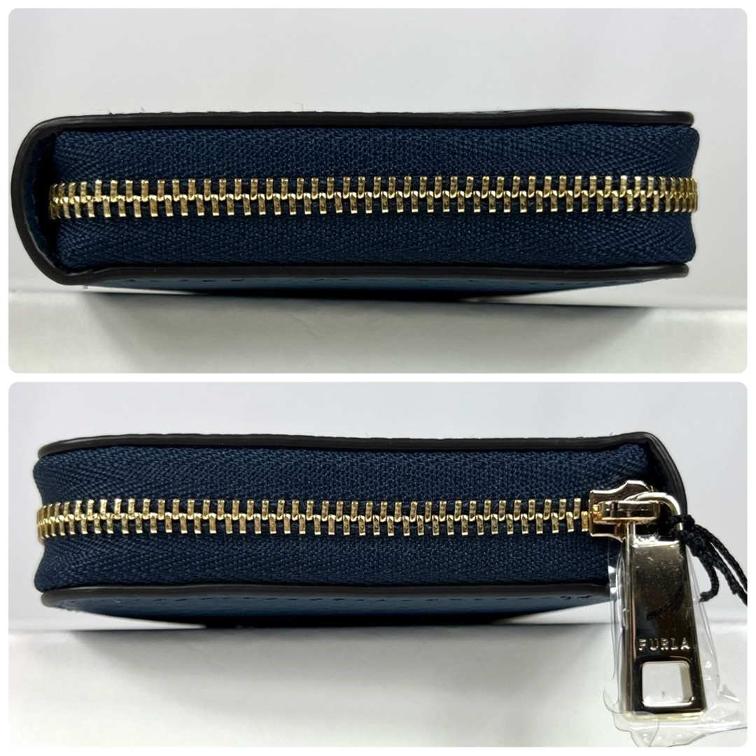 Furla(フルラ)の【新品】フルラ ラウンドジップ 長財布 現行　カメリア XL SLIMネイビー レディースのファッション小物(財布)の商品写真