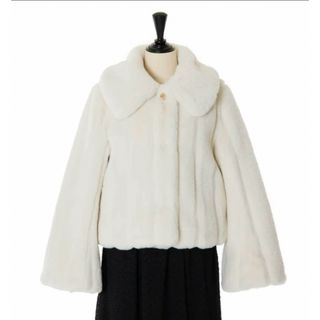 Her lip to - winter love faux fur coat/snow white