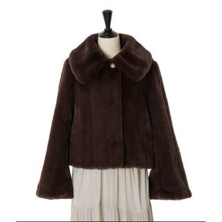 ハーリップトゥ(Her lip to)のwinter love faux fur coat/rich brown(毛皮/ファーコート)