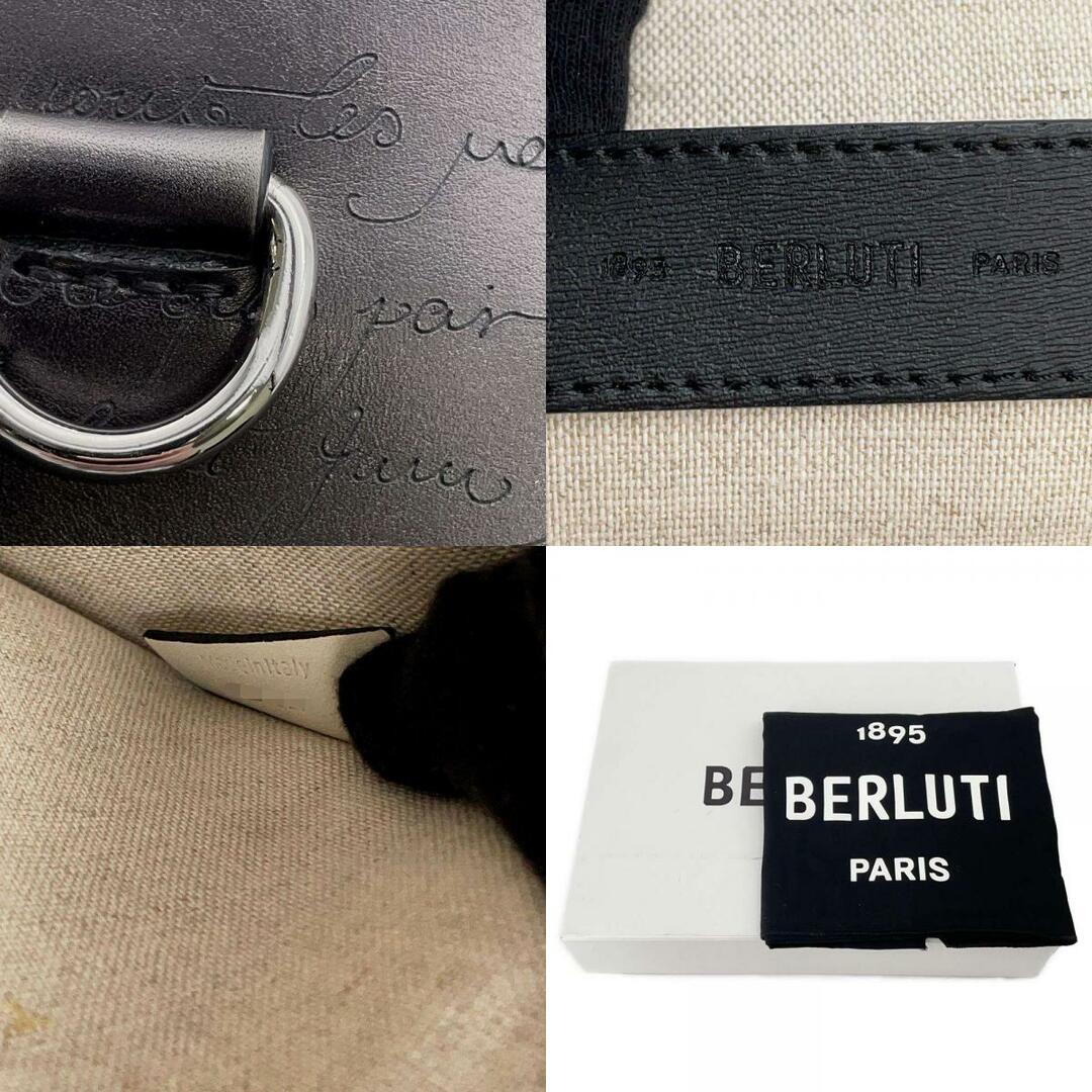 Berluti(ベルルッティ)のベルルッティ クラッチバッグ ニノ カリグラフィTGM レザー Berluti バッグ セカンドバッグ 黒 メンズのバッグ(セカンドバッグ/クラッチバッグ)の商品写真