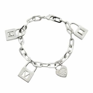 ティファニー(Tiffany & Co.)の新品仕上げ済 美品 ティファニー 4チャーム LOVE ブレスレット ハート▽１(ブレスレット/バングル)