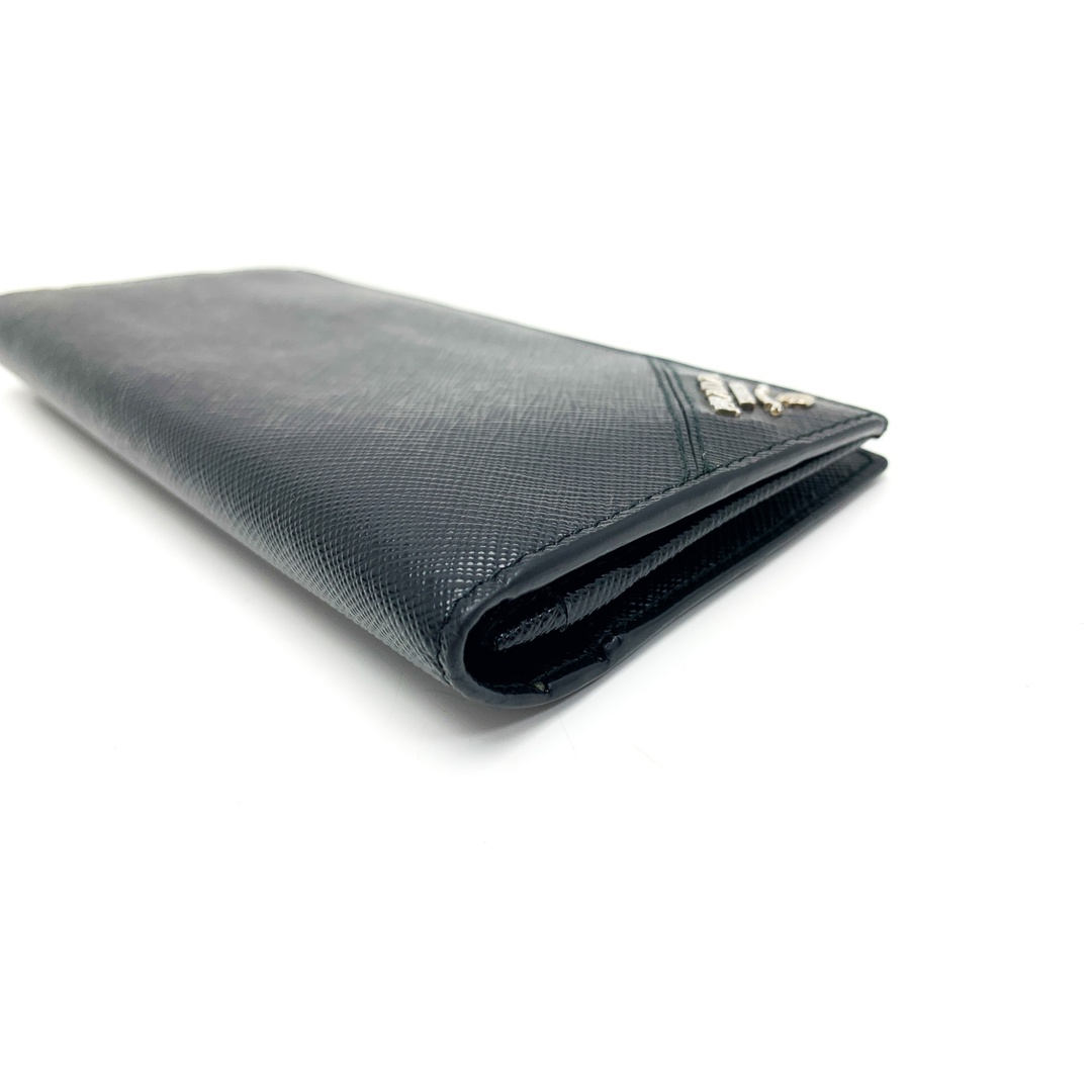 PRADA(プラダ)のPRADA プラダ サフィアーノ 黒 ブラック 二つ折り サイフ 2MV836 メンズ 長財布 サイフ ブランド メンズのファッション小物(折り財布)の商品写真