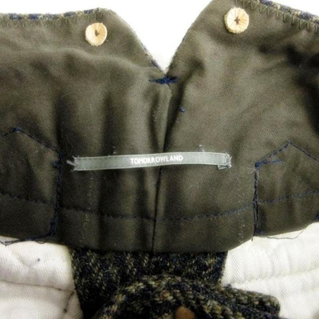 TOMORROWLAND(トゥモローランド)のトゥモローランド ウールパンツ スラックス チェック 緑 系 46 S位 メンズのパンツ(スラックス)の商品写真