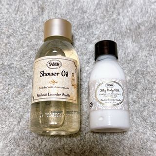 サボン(SABON)のSABON シャワーオイル、シルキーボディミルク パチュリ ラベンダー バニラ (ボディローション/ミルク)