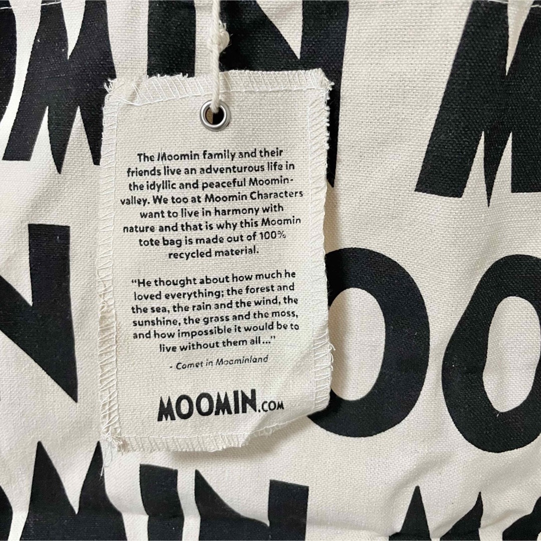 MOOMIN(ムーミン)のフィンランド限定 ムーミンショップ ロゴトート 廃盤 レア レディースのバッグ(トートバッグ)の商品写真