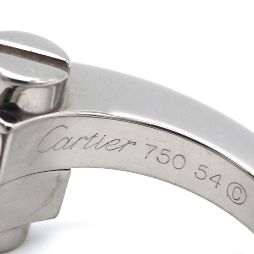 Cartier(カルティエ)のカルティエ メノット リング ＃54 約14号 指輪 K18 ホワイトゴールド K18 WG ジュエリー CARTIER レディースのアクセサリー(リング(指輪))の商品写真