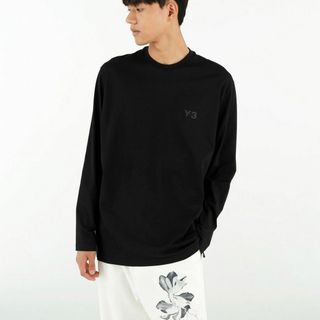 ワイスリー(Y-3)の送料無料 1 Y-3 ワイスリー LONG SLEEVE TEE IV8232 ブラック Tシャツ カットソー 長袖 男女兼用 size L(Tシャツ/カットソー(七分/長袖))