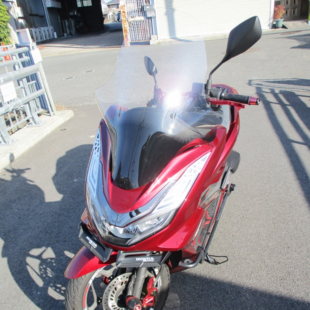 防寒対策』新型PCX(JK05/KF47)ロングスクリーン クリアー色❗❗ 防寒対策』新型PCX(JK05/KF47)ロングスクリーン クリアー色❗❗