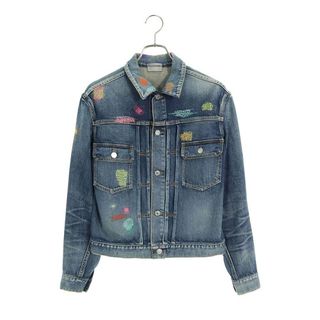 Dior - ディオール 923C416W7876 マルチカラーボロ刺繍デニム Dior - ディオール 923C416W7876 マルチカラーボロ刺繍デニム