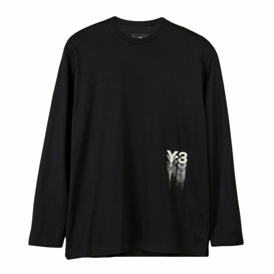 Y-3(ワイスリー)の送料無料 2 Y-3 ワイスリー GFX LS TEE IZ3122 ブラック Tシャツ カットソー 長袖 男女兼用 size M レディースのトップス(Tシャツ(長袖/七分))の商品写真