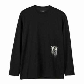 ワイスリー(Y-3)の送料無料 2 Y-3 ワイスリー GFX LS TEE IZ3122 ブラック Tシャツ カットソー 長袖 男女兼用 size M(Tシャツ(長袖/七分))