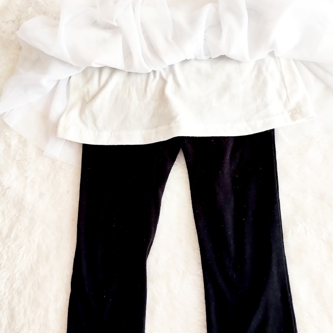 【キッズ服】スパッツ付きスカート  100㎝ キッズ/ベビー/マタニティのキッズ服女の子用(90cm~)(スカート)の商品写真