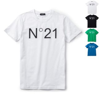 ヌメロヴェントゥーノ(N°21)のヌメロ ヴェントゥーノ N°21 【大人もOK】キッズ Tシャツ ロゴプリント クルーネック スウェットシャツ N21173 N0153 (Tシャツ/カットソー)