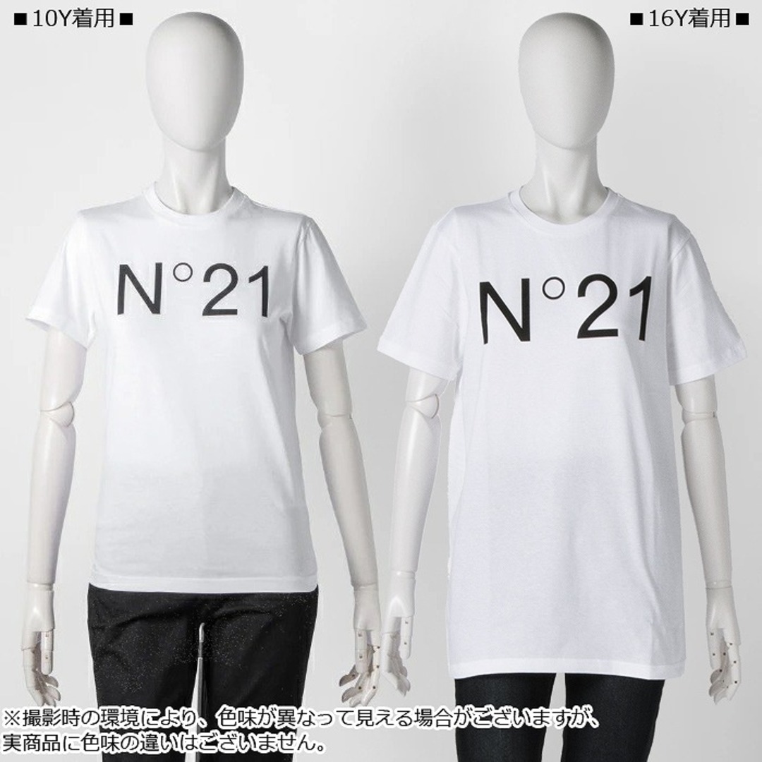 N°21(ヌメロヴェントゥーノ)のヌメロ ヴェントゥーノ N°21 【大人もOK】キッズ Tシャツ ロゴプリント クルーネック スウェットシャツ N21173 N0153  キッズ/ベビー/マタニティのキッズ服女の子用(90cm~)(Tシャツ/カットソー)の商品写真