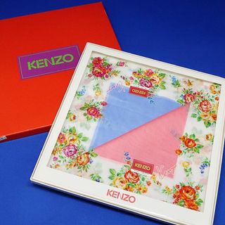 ケンゾー(KENZO)の未使用 KENZO ケンゾー 花柄 レディース ハンカチ 2枚(ハンカチ)