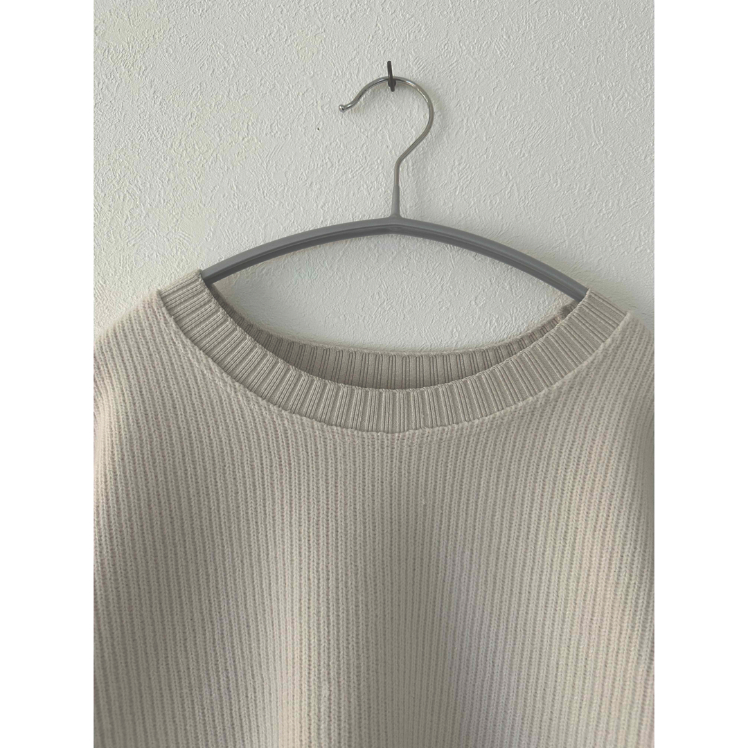 ZARA(ザラ)のZARA ザラ　RIBBED リブ　スウェットニット　M レディースのトップス(ニット/セーター)の商品写真