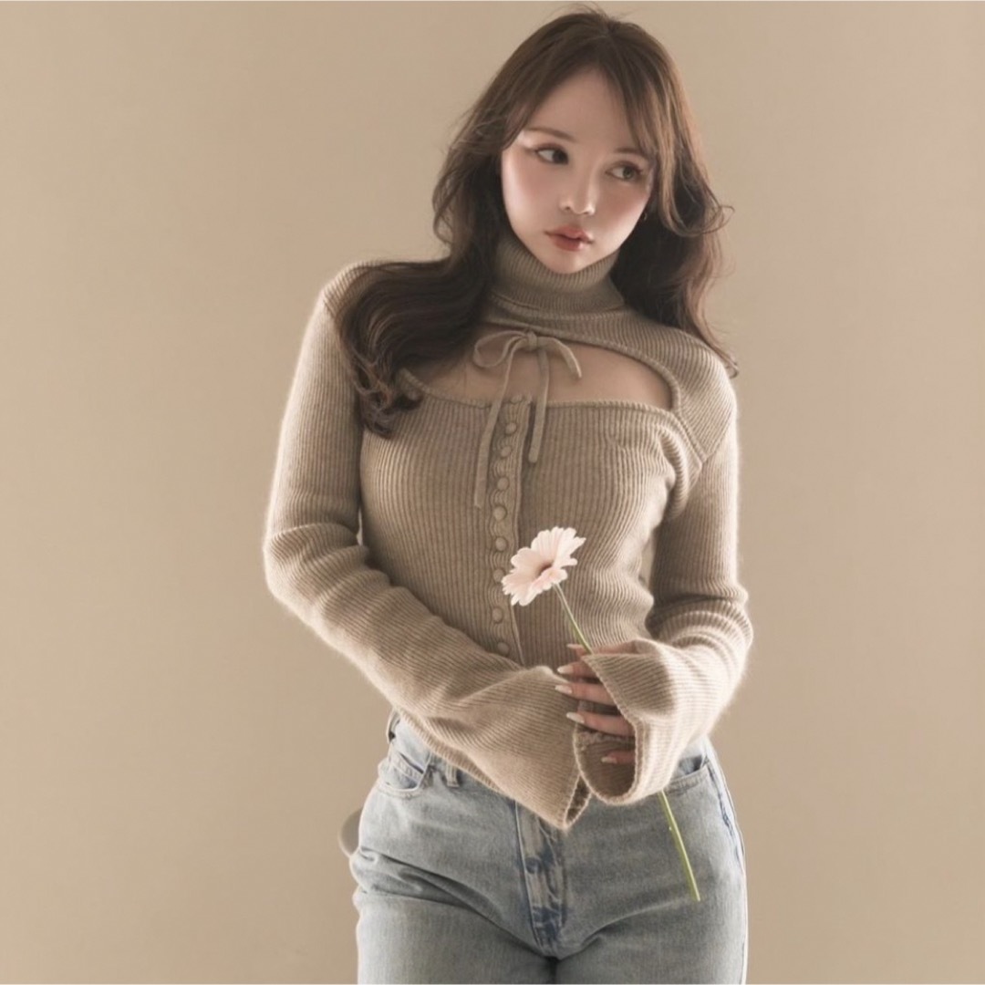 Bubbles(バブルス)の⚠️【純菜様専用】andmary milo knit tops レディースのトップス(ニット/セーター)の商品写真