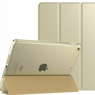 iPad 10.2 ケース 第9世代 8世代 7世代 ゴールド 全面保護 透明(その他)