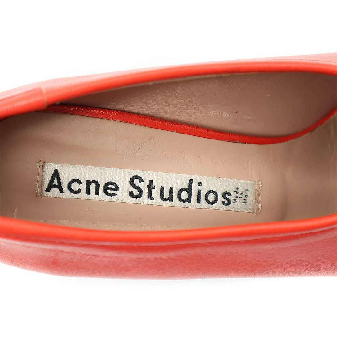 ACNE(アクネ)のAcne Studios アクネストゥディオズ 23SS Amy Heels チャンキーヒールパンプス オレンジレッド 37 1EP164-69Q037 レディースの靴/シューズ(ハイヒール/パンプス)の商品写真